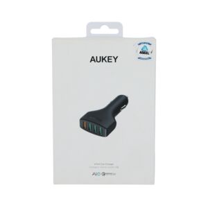 Aukey 54W 4-Port Car Charger Black Aukey 54W 4-Port Car Charger Black